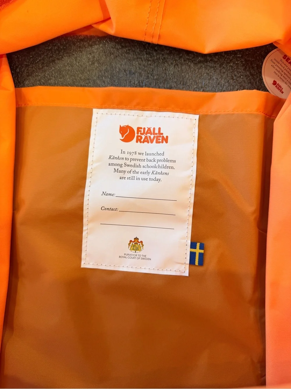 New Fjallraven Kånken Original Backpack - sunstone Orange 199 color